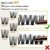 Picture of Lash Clusters D Curl 10mm DIY Lash Extensions 72 Clusters Lashes C D Curl B&Q LASH Wispy Volume Lashes Eyelash Clusters Extensions Individual Lashes Cluster DIY at Home (B46,D-10mm)