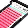 Picture of Colored Lash Extensions 0.07mm DD Curl Pink Individual Volume Lashes Extensions 13-20 Mix Length Color Eyelash Extensions for Salon (Pink 0.07-DD, 13-20mm)