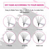 Picture of Eyelash Extension Easy Fan Volume Lashes 0.03-0.10mm C D CC DD L Curl 8-30mm Length Volume Lash Extensions Self Fanning Eyelash Extensions (0.07-CC, 13-16mm Mix)