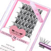 Picture of Cluster Lashes, 72 Pcs Individual Lashes, Lash Clusters DIY Eyelash Extension, Super Thin Band Reusable Soft & Comfortable (Date-D-16mm)