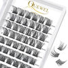 Picture of Cluster Lashes 72 Pcs Wide Stem Individual Lashes C/D Curl 8-16mm Length DIY Eyelash Extension False Eyelashes Natural&Mega Styles Soft for Personal Makeup Use at Home (Natural-C-14)