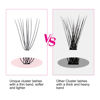 Picture of Individual Lashes 10D 20D 30D 40D Lash Clusters Extensions Wispy Cluster Lashes Natural Look Eyelash Clusters Individual Lash Extension Supplies (10D-0.10D, 13mm)