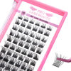 Picture of 72 Pcs Individual Lashes, Lash Clusters DIY Eyelash Extension, Natural Lashes Super Thin Band Reusable Soft & Comfortable (Natural-D-10mm)