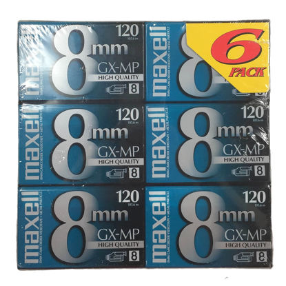 Picture of Maxell 8mm GX-MP 120 Videotapes (6-pack)