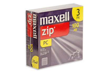 Picture of Maxell 100MB IBM Pre-Formatted Zip100 Disk (3-Pack) (Discontinued by Manufacturer)