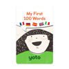 Picture of Yoto Children Friendly Audio Activity Card - 'My First 100 Words' by Yoto - Screen-Free Activities for Kids - For Yoto Player, Yoto Mini & Yoto App - Boys & Girls Age 2-12 Years