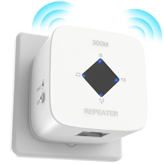 Picture of WiFi Extender, WiFi Extenders Signal Booster for Home, 2023 Newest WiFi Booster and Signal Amplifier up to 3000Sq.ft, Internet Booster, Repeater with Ethernet Port & Access Point, 1-Tap Setup, 2.4GHz