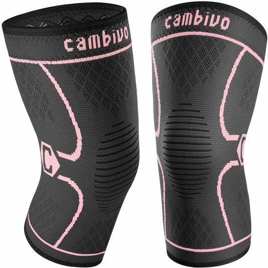 GetUSCart- CAMBIVO 2 Pack Knee Brace, Knee Compression Sleeve