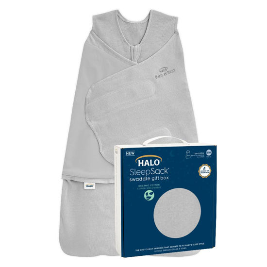 GetUSCart HALO Sleepsack Swaddle 100 Organic Cotton Newborn 1