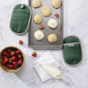 Picture of KitchenAid Asteroid Oval Pot Holder 2-Pack Set, Pebbled Palm Green, 6.5"x10"