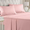 Picture of California King Size Sheet Set - Breathable & Cooling - Hotel Luxury Bed Sheets - Extra Soft - Deep Pockets - Easy Fit - 4 Piece Set - Wrinkle Free - Comfy - Baby Pink Bed Sheets - Cali King - 4PC