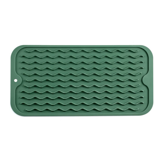 MicoYang Silicone Dish Drying Mat for Multiple Usage,Easy  clean,Eco-friendly,Heat-resistant Silicone Mat for Kitchen  Counter,Sink,Bar,Bottle,or Cup