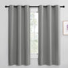 Picture of NICETOWN Thermal Insulated Grommet Blackout Curtains, Kids Window Drape Panel for Nursery, Privacy Short Curtains (Silver Grey, 2 Panels, W42 x L68 -Inch)