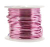 Picture of Mandala Crafts Anodized Aluminum Wire for Sculpting, Armature, Jewelry Making, Gem Metal Wrap, Garden, Colored and Soft, 1 Roll(16 Gauge, Pink)