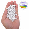 Picture of LPBeads 100PCS 8mm Natural White Howlite Beads Gemstone Round Loose Beads for Jewelry Making with Crystal Stretch Cord