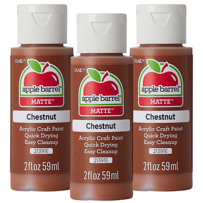 Picture of Apple Barrel Acrylic Paint, Chestnut (Pack of 3) 2 oz, 21391EA