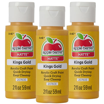 Picture of Apple Barrel Acrylic Paint, King's Gold (Pack of 3) 2 oz, 20760EA