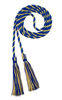 Picture of Graduation Honor Cord - Royal/Maize - Every School Color Available - Made in USA - by Tassel Depot