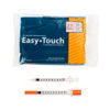 Picture of EasyTouch U-100 Insulin Syringe with Needle, 27G 1cc 1/2-Inch (12.7mm), Box of 100