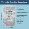 Picture of Pinnacle Mercantile 8 lb. Drawstring Ice Bags (30-Count) Heavy-Duty, Puncture-Resistant EVA | Cotton Pull Closure | Disposable, Recyclable | Portable Storage and Freezer Keeper