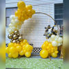 Picture of Yellow Balloons 110Pcs Yellow Balloon Garland Arch Kit 5/10/12/18 Inch Matte Latex Yellow Balloons Different Sizes as Honey Bee Gender Reveal Balloons Baby Shower Birthday Sunflower Party Decorations