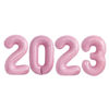 Picture of GOER 2023 Foil Number Balloons for 2023 New Year Eve Festival Party Supplies Graduation Decorations (Light Pink,32 Inch)