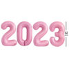 Picture of GOER 2023 Foil Number Balloons for 2023 New Year Eve Festival Party Supplies Graduation Decorations (Light Pink,32 Inch)