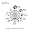 Picture of beadsland 1440 Pieces Flat Back Crystal Rhinestones Round Gems, Lt.Colorado Topaz AB,SS6,1.9-2.1mm