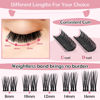 Picture of Cluster Lashes, 72 Pcs Individual Lashes, Lash Clusters DIY Eyelash Extension, Super Thin Band Reusable Soft & Comfortable (Freedom-D-16mm)