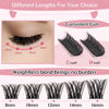 Picture of Cluster Lashes 72 Pcs Lash Clusters DIY Eyelash Extension Individual Cluster Eyelashes Tender Style Self-Application Fluffy Super Thin Band Reusable Soft & Comfortable(Tender-C-12mm)