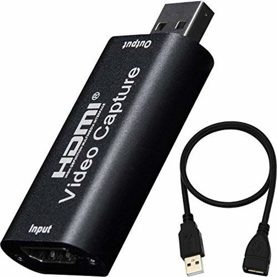 Picture of BlueAVS HDMI to USB Video Capture Card 1080P for Live Video Streaming Record via DSLR Camcorder Action Cam - Capture 1080P@30Hz (Metal-Gray)