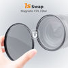 Picture of K&F Concept Magnetic 55mm Circular Polarizers Filter (Magnetic Polarizing Filter + Magnetic Basic Ring + Lens Cap) with 28 Multi-Layer Coatings CPL Filter for Camera Lens (Nano-X Series)