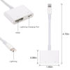 Picture of Lightning to HDMI Adapter with Lightning Digital AV Adapter 1080P, Lightning Charging Port White for Select iPhone iPad and iPod Models and HDTV Monitor Projector(whiite)