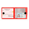 Picture of UYYE Auto Car Essential,Car Registration and Insurance Card Documents Holder 2-Pack,Car Interior Accessories for Car,Truck,SUV and Other Vehicle,Case Wallet for Car Documents Organizer(Red)