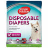 Picture of Simple Solution True Fit Disposable Dog Diapers for Female Dogs | Super Absorbent with Wetness Indicator | XXL | 12 Count