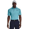 Picture of Under Armour Men's Tech Golf Polo , (433) Glacier Blue / / Black , XX-Large