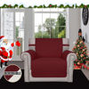 Picture of Easy-Going Chair Sofa Slipcover Reversible Sofa Cover Water Resistant Couch Cover Furniture Protector Cover with Elastic Straps for Pets Kids Children Dog Cat (Chair, Christmas Red/Ivory)