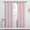 Picture of NICETOWN Blackout Curtain Panels for Girls Room, Nursery Essential Thermal Insulated Solid Grommet Top Blackout Drapes (Lavender Pink, 1 Pair, 34 x 72 inches)