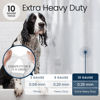 Picture of LiBa PEVA 10-Gauge Shower Curtain Liner, 36” W x 72” H - Frosted, 10G Extra Heavy Duty Thickness for Bathroom