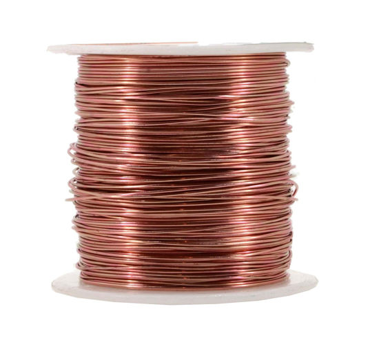 Picture of Mandala Crafts Anodized Aluminum Wire for Sculpting, Armature, Jewelry Making, Gem Metal Wrap, Garden, Colored and Soft, 1 Roll(20 Gauge, Copper Tone)