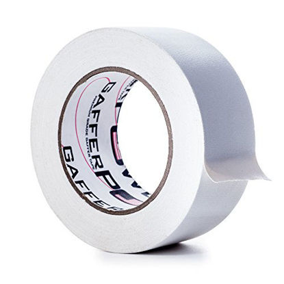 Picture of Gaffer Power Real Professional Premium Grade Gaffer Tape Made in The USA - White 2 Inch X 30 Yards - Heavy Duty Gaffer's Tape - Non-Reflective - Multipurpose - Better Than Duct Tape