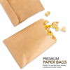 Picture of Paper Sandwich Bags Kraft Brown 200 Pack - Biodegradable and Compostable Food Grade Paper Bags - Unbleached Compostable Natural Kraft Paper Stock Bags for Bakery Cookies, Treats, Snacks, Sandwiches