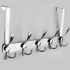 Picture of Encozy Over The Door Hooks,Coat Rack for Hanging Clothes Hat Towel (Heavy Duty Silver 1pcs)