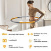 Picture of IENIN Weighted Exercise Fitness Hoop 8 Section Detachable Exercise Hoop, Portable Soft Adjustable Sport Weighted Hoop for Women Lose Weight, Workout