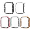 Picture of Haojavo 5 Pack Case for Apple Watch 40mm SE(2022)& (2019) Series 6 5 4 with Tempered Glass Screen Protector, Bling Crystal Diamond Rhinestone Sparkling Full Cover for Iwatch 40mm Accessories