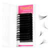 Picture of TDANCE Eyelash Extension Supplies Rapid Blooming Volume Eyelash Extensions Thickness 0.07 D Curl Mix 20-25mm Easy Fan Volume Lashes Self Fanning Individual Eyelashes Extension (D-0.07,20-25mm)