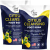 Picture of Citrus Detox Foot Soak With Epsom Salts - for Foot Callus, Immune Boost, Damaged Toenail, Athletes Foot, Pedicure and Soothes Tired Aching Feet - Made in USA 16 oz (Pack of 2)