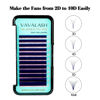 Picture of VAVALASH Colored Easy Fan Eyelash Extensions 0.07 D Curl 8-15mm Mixed Tray Blue Self Fanning Lashes 2D-10D Colorful Volume lash extensions（Blue,0.07-D-8-15 Mix）