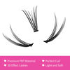 Picture of Individual Lash Extensions 240pcs Cluster Lashes Natural Look DIY Eyelash Extension C Curl 0.10 Soft Individual Lashes Mixed Tray False Eyelashes Long 3D Effect Wispy (YW-0.10C, 8-15mm)