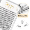 Picture of QUEWEL Lash Clusters 240Pcs Cluster Lashes 10D 0.10C Curl 12mm Individual Lashes Soft&Comfortable DIY Eyelash Extension at Home(10D 0.10C 12)